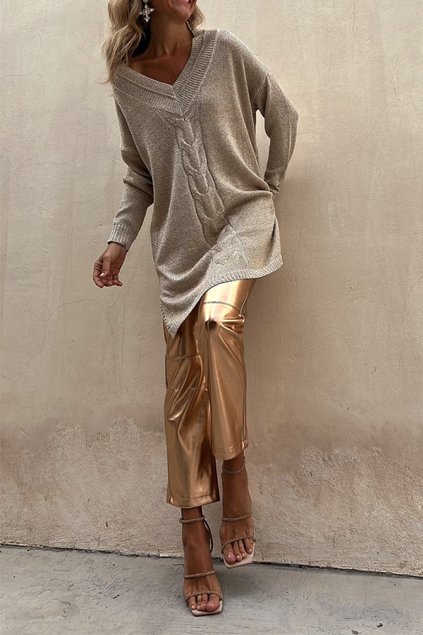 DASY | BEIGE NUTATED SWEATER