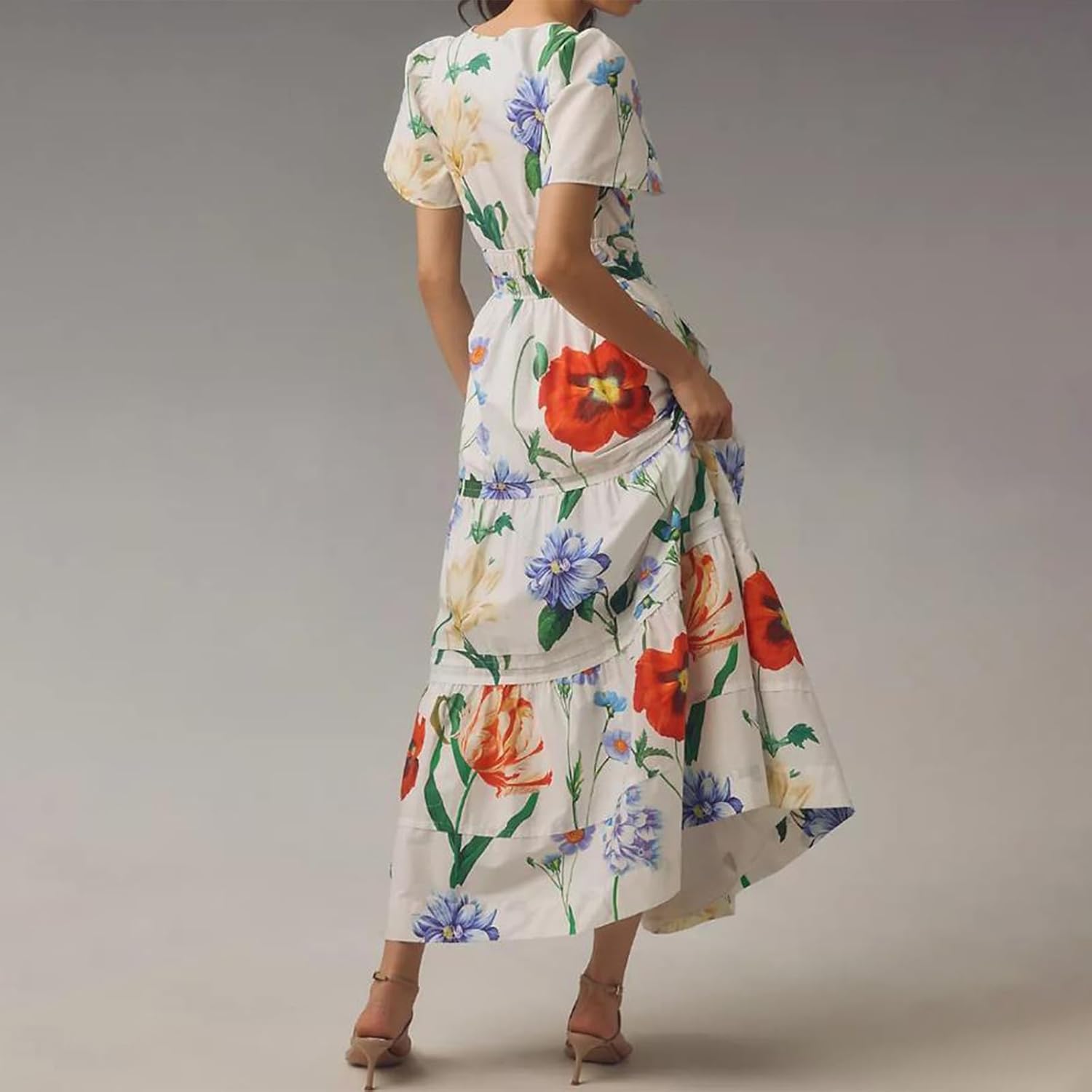 Lely | Lemon Dress V Neck Flowy Aline Beach Dress