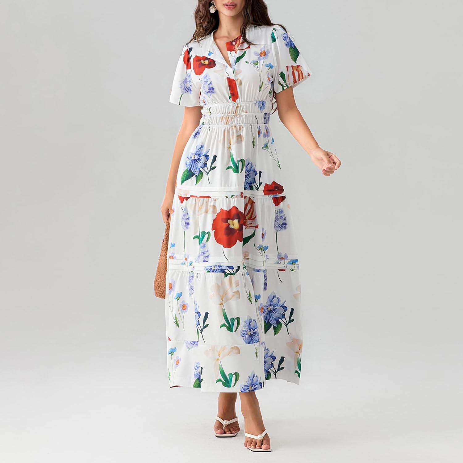 Lely | Lemon Dress V Neck Flowy Aline Beach Dress