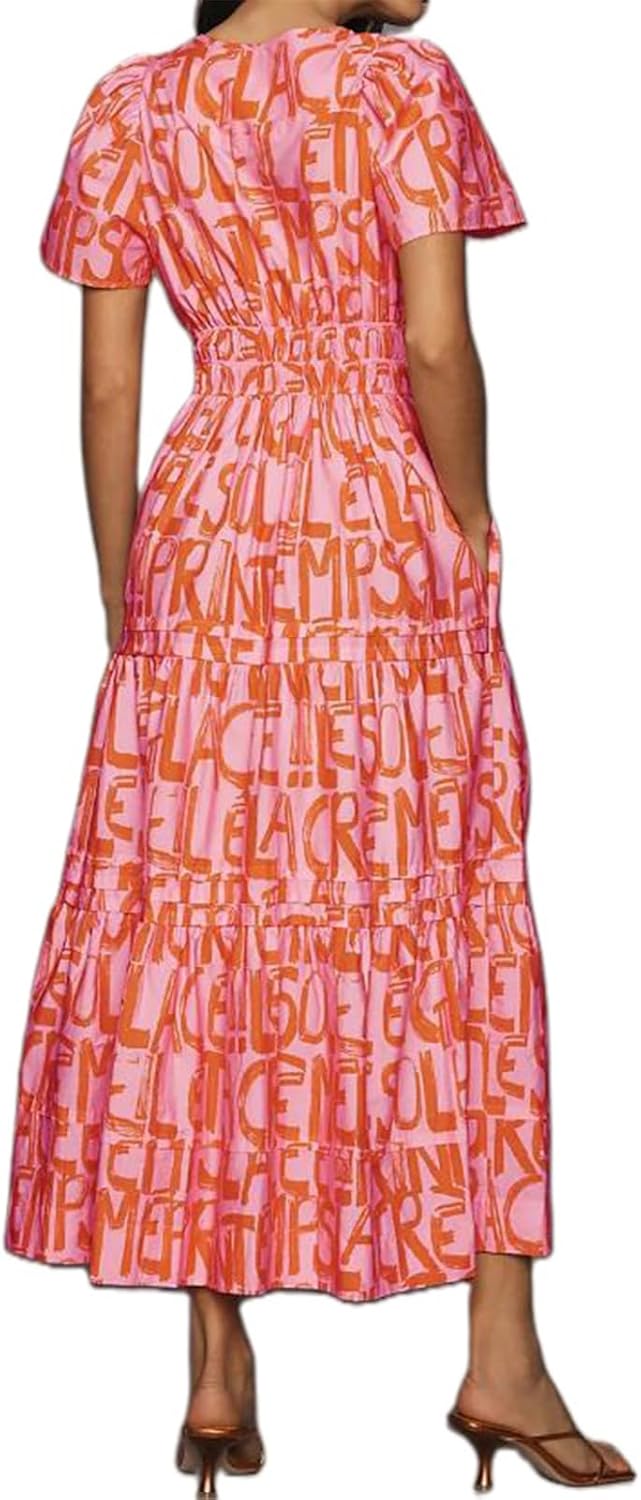 Lely | Lemon Dress V Neck Flowy Aline Beach Dress
