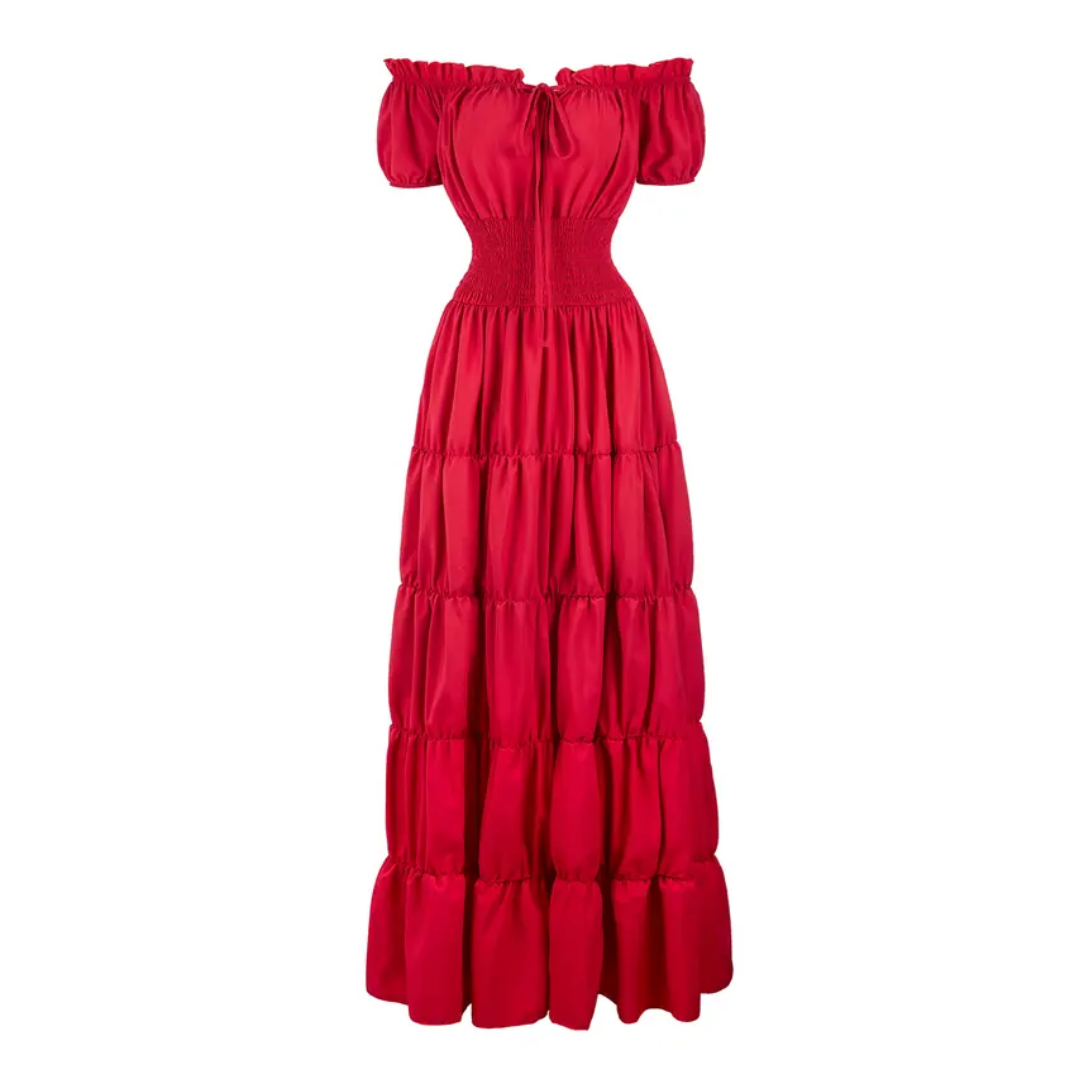 GWENDOLYN™ – Medieval Renaissance Smocked Waist Dress