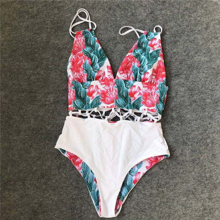 Polynesia | Reversible Tropical Print One Piece Swimsuit a Four-piece