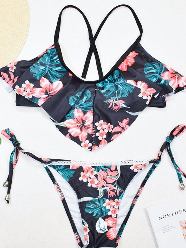 Printed Split Bikini