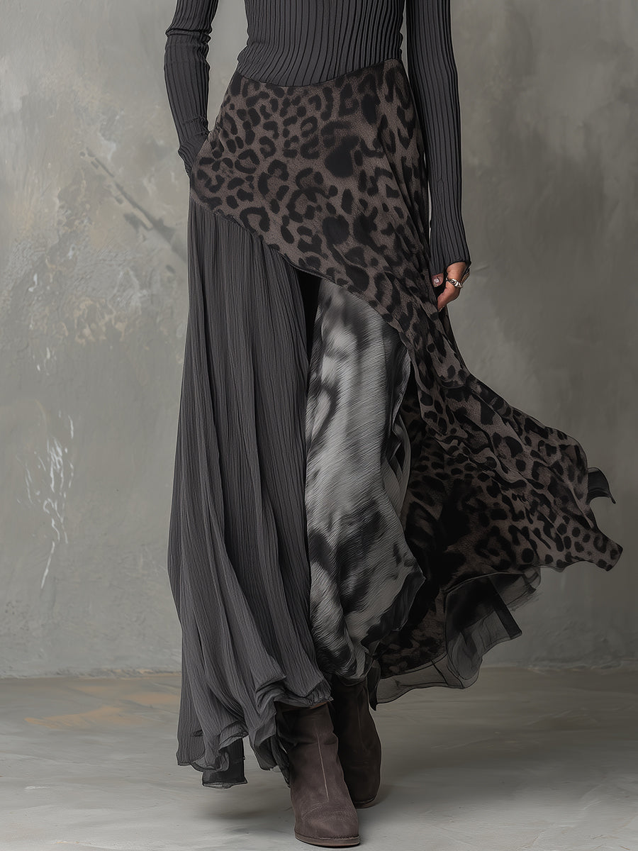 Martina | Bohemian Leopard-Print Maxi Dress