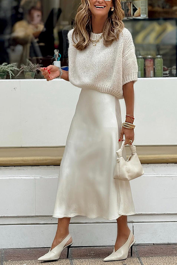 Mischa | Round neck sweater vest autumn sleeveless pullover knitted sweater