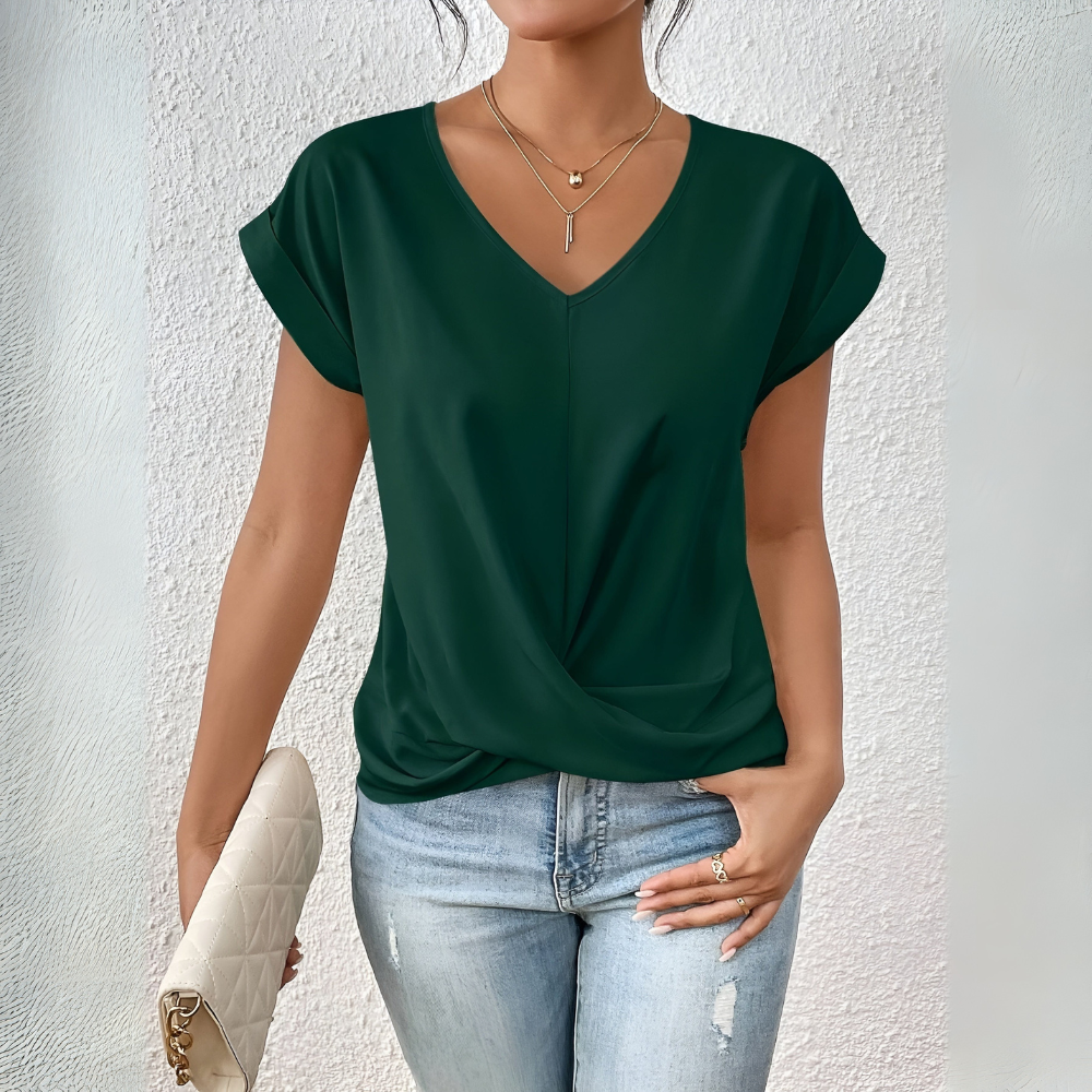 Islana | CLASSIC V-NECK COTTON WOMEN'S TEE