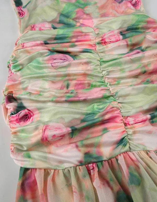 Fiorellina | Romantic Floral Corset Maxi Dress