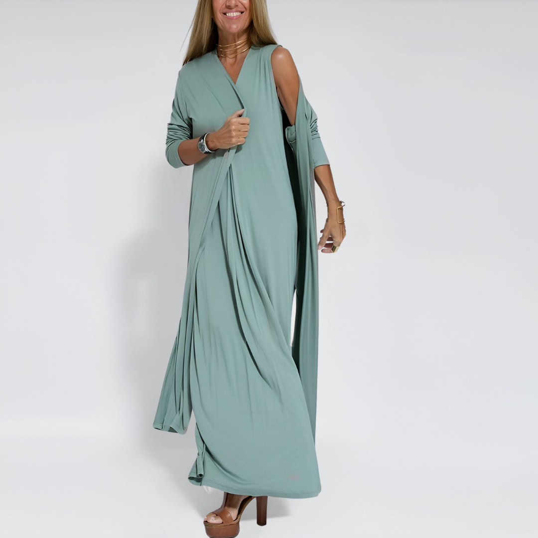 Sanne | Elegant Summer Dress + Free Cardigan