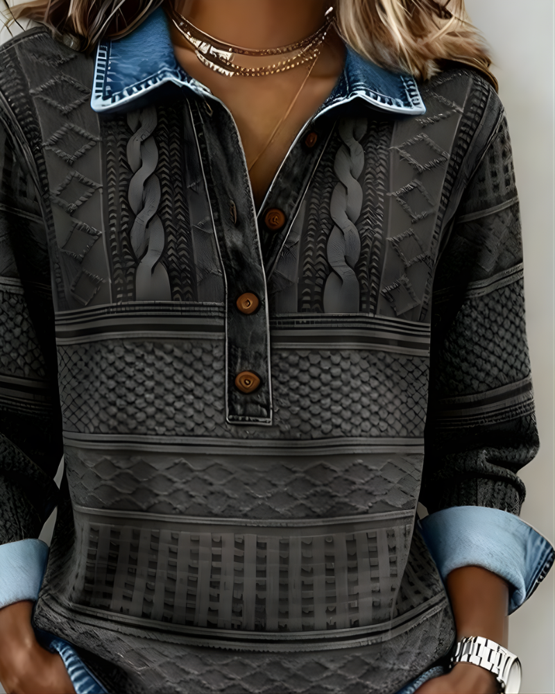 Rowan Half-Button Collared Sweatshirt