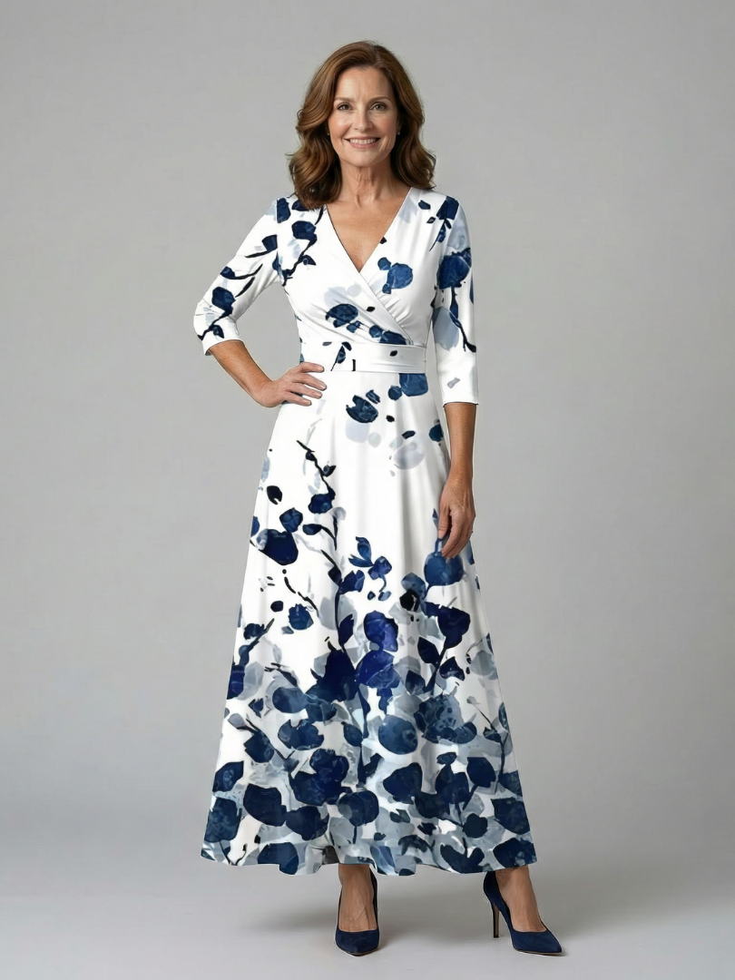 Morwenna Floral Wrap Maxi Dress