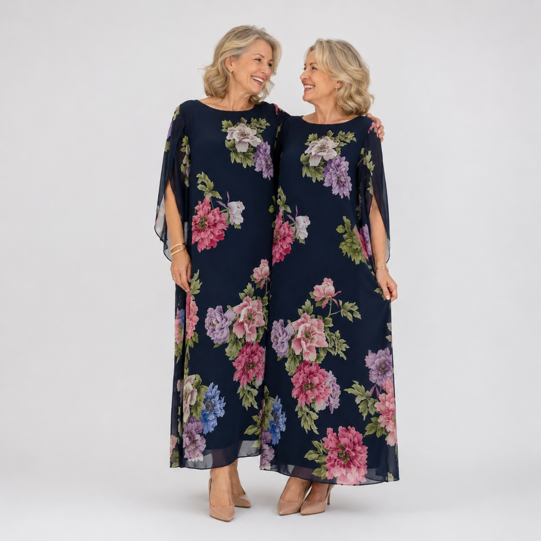 Elowen™ - Midnight Bloom Maxi Dress
