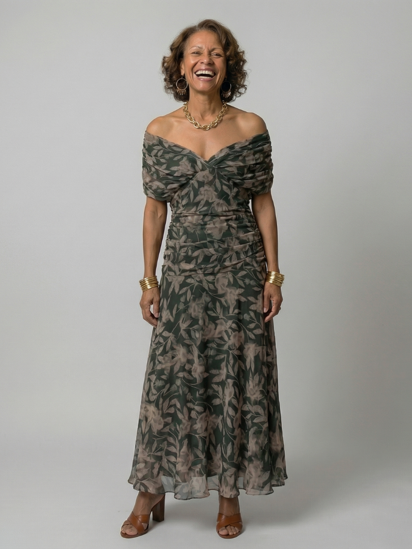 Calen™ - Off Shoulder Flow Midi Dresses