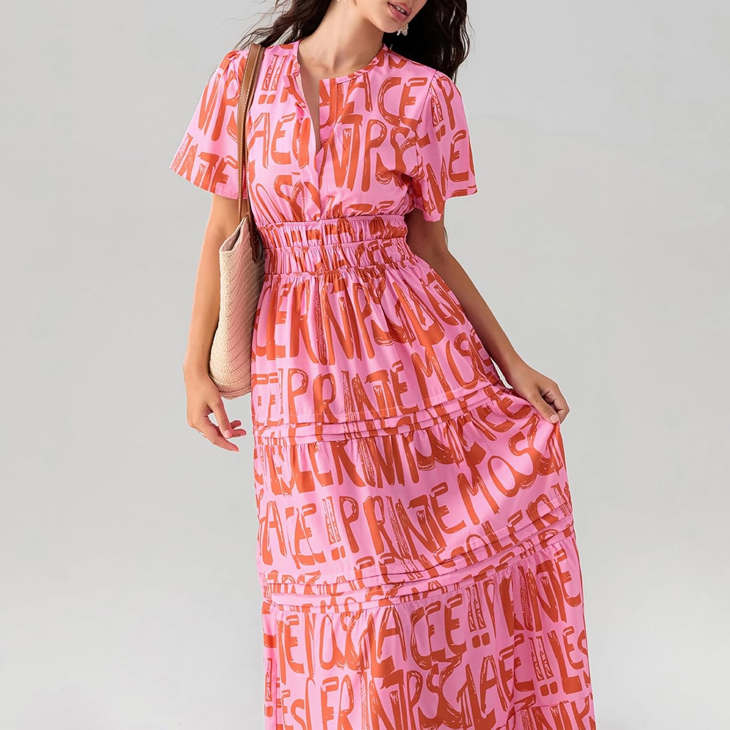 Lely | Lemon Dress V Neck Flowy Aline Beach Dress