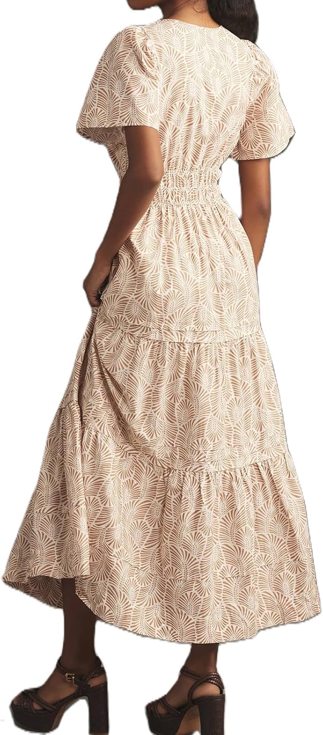 Lely | Lemon Dress V Neck Flowy Aline Beach Dress