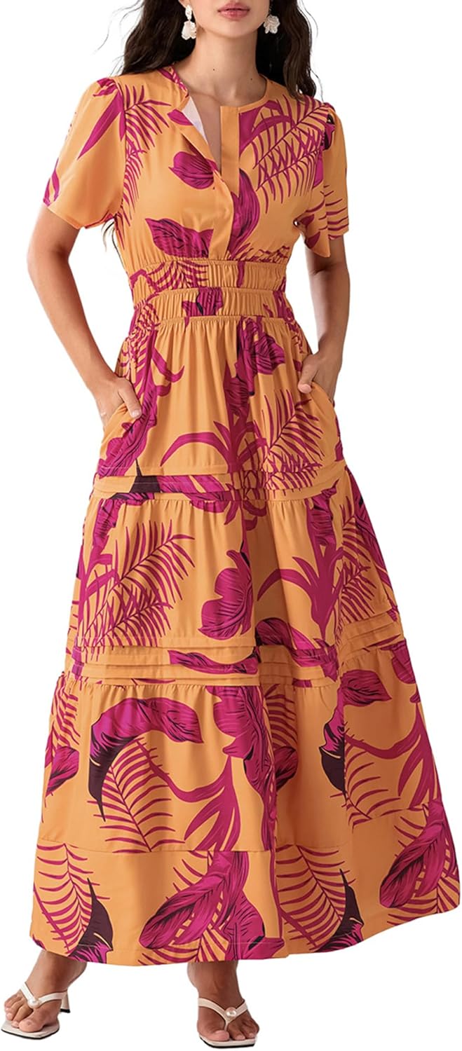 Lely | Lemon Dress V Neck Flowy Aline Beach Dress