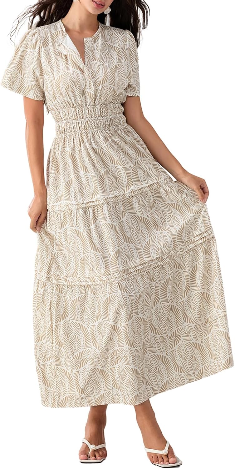 Lely | Lemon Dress V Neck Flowy Aline Beach Dress