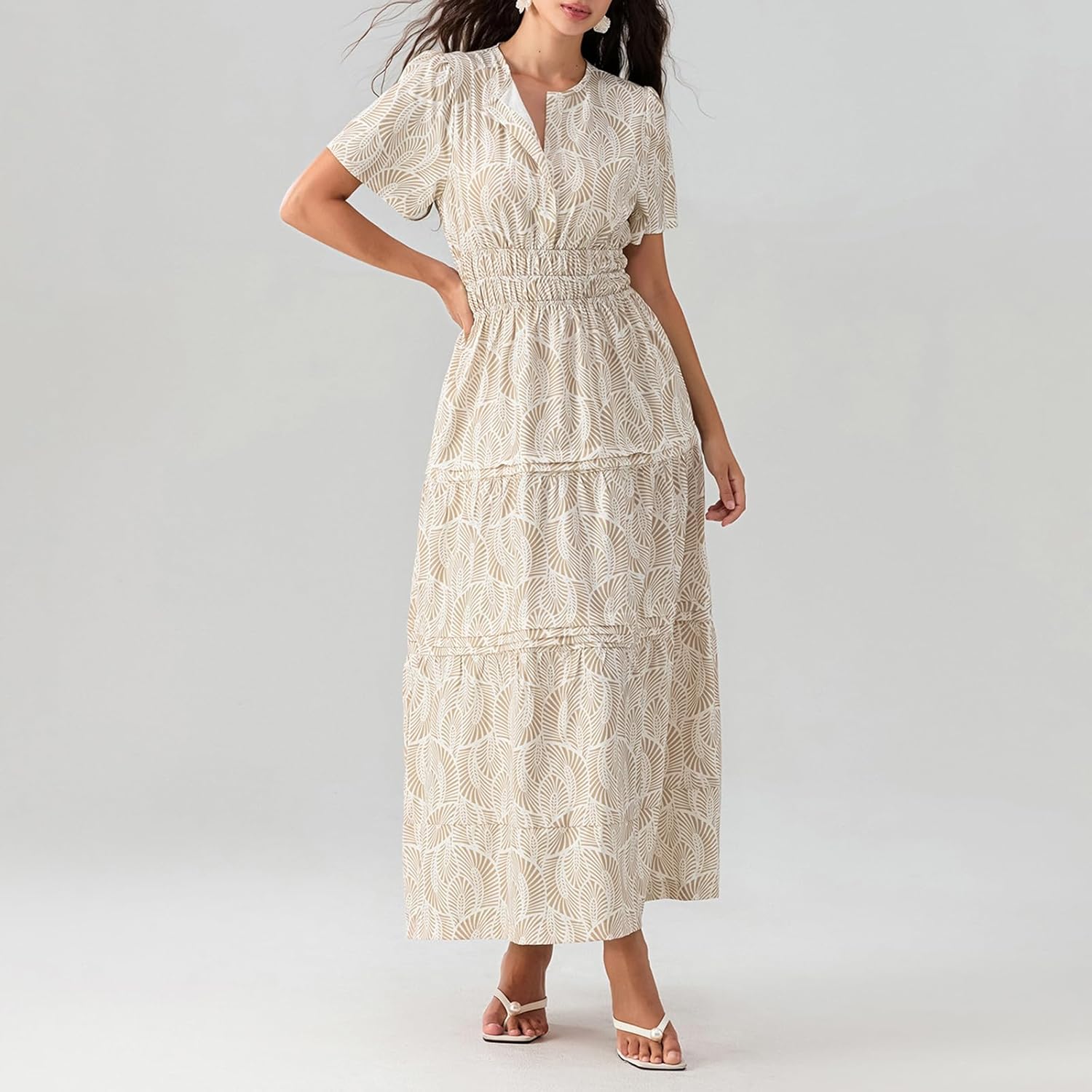 Lely | Lemon Dress V Neck Flowy Aline Beach Dress