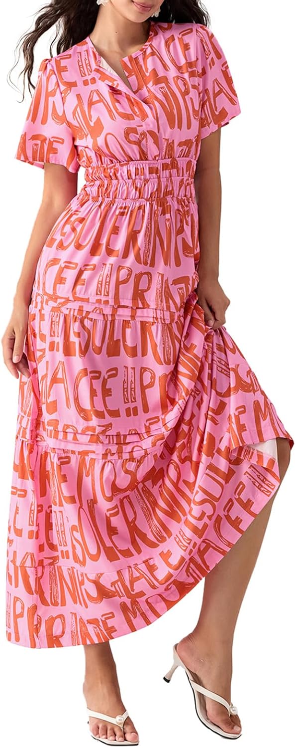 Lely | Lemon Dress V Neck Flowy Aline Beach Dress