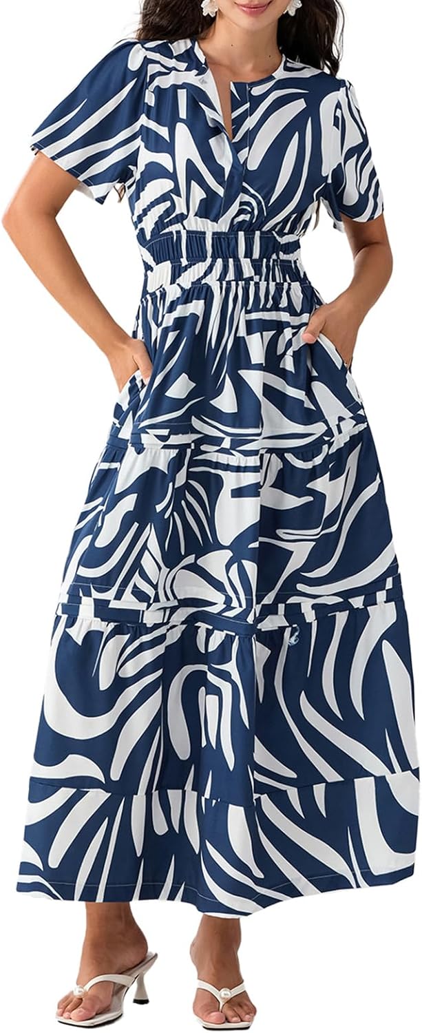 Lely | Lemon Dress V Neck Flowy Aline Beach Dress