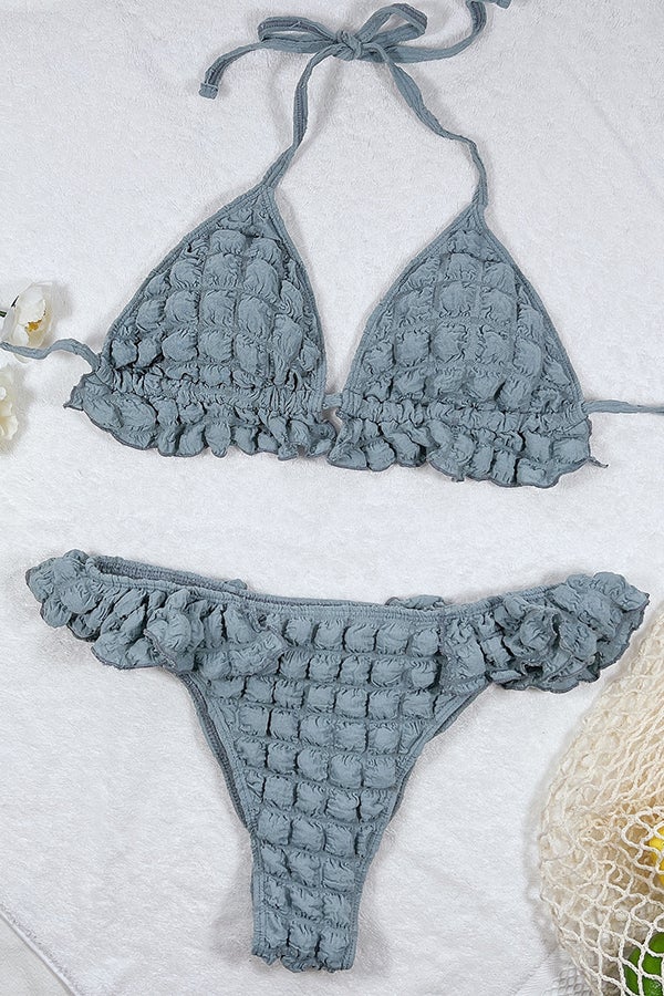 Bubble Solid Color Basic Bikini