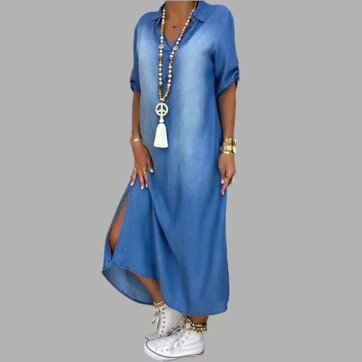 LEA | Long Denim-Style Dress