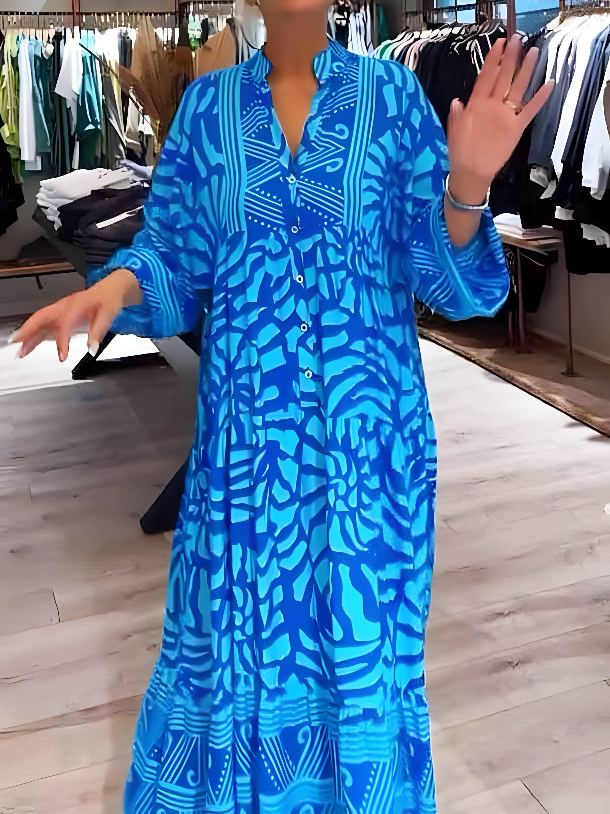 Evy | Dress with Artistic Print