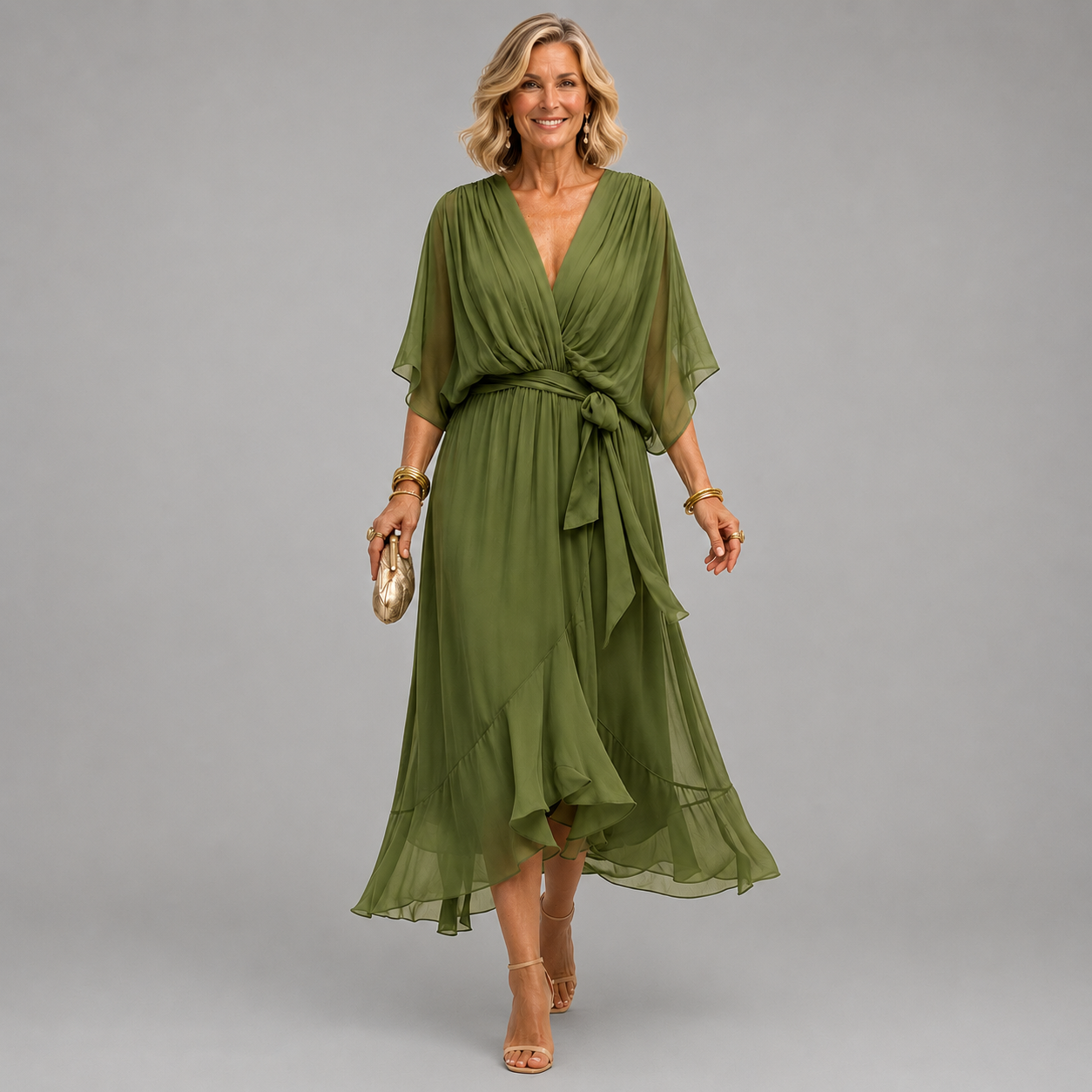 Monica™ - V-neck dress