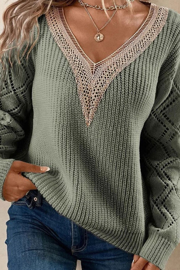 JASY | Loose casual pullover women's knitted sweater
