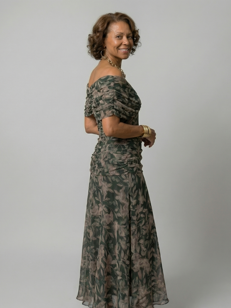 Calen™ - Off Shoulder Flow Midi Dresses