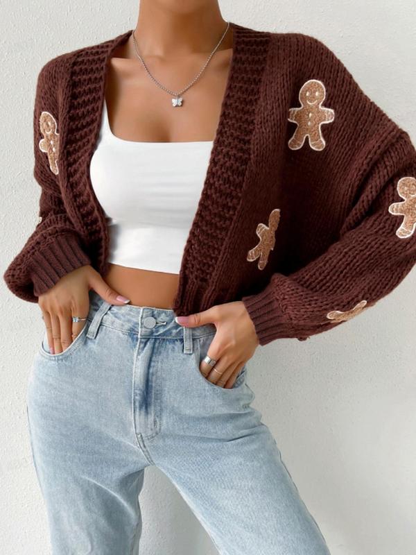 HEIDIT - Open Front Knit Cardigan