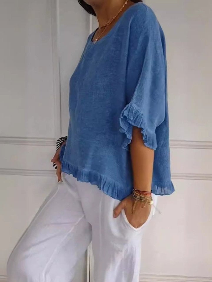 Fizzle - Casual Elegant Blouse