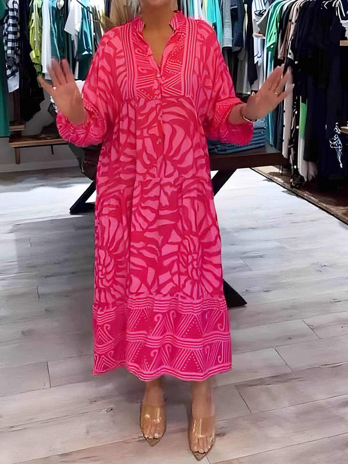 Evy | Dress with Artistic Print