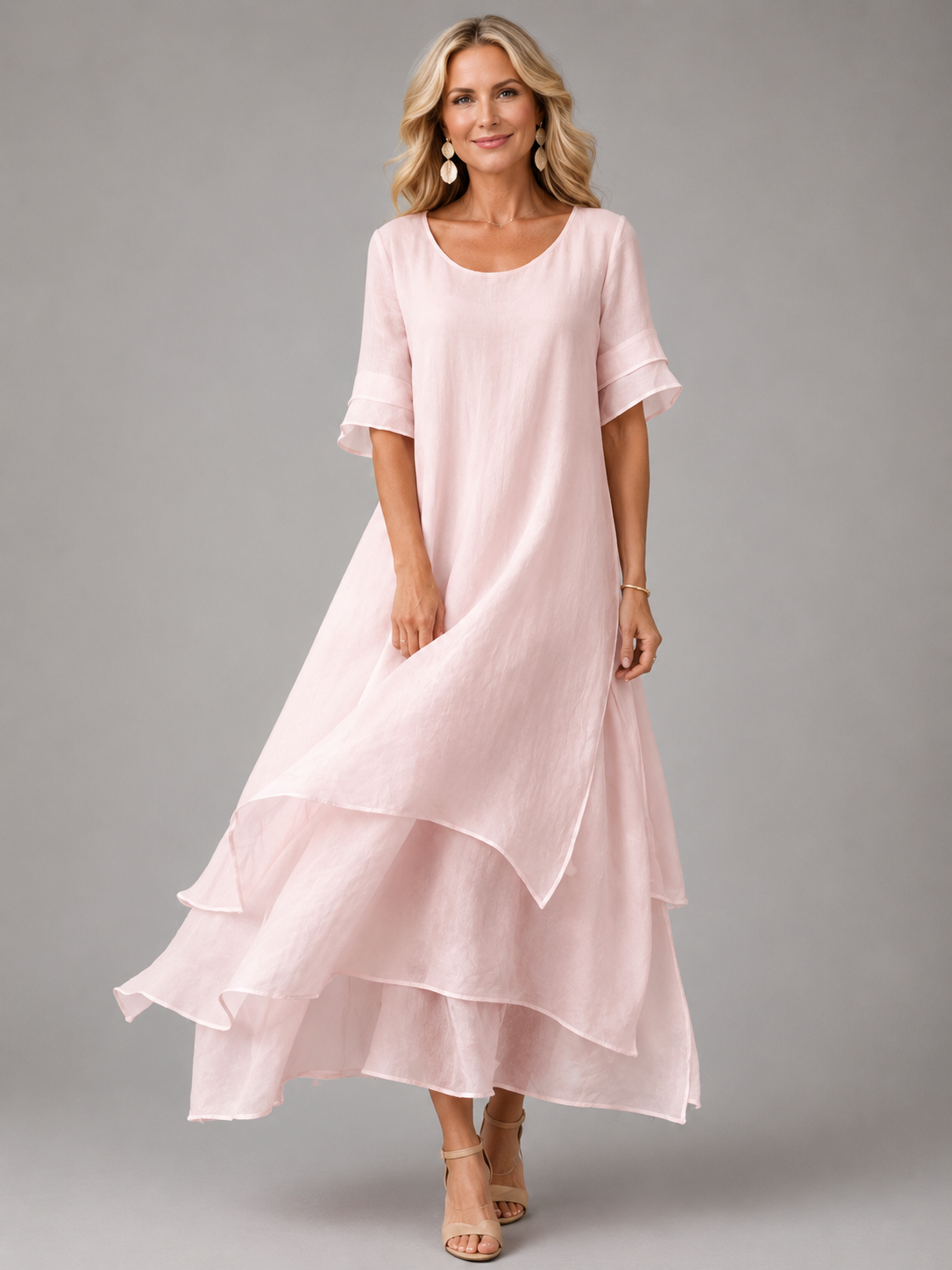 Liora™ - Flowing Grace Maxi Dress