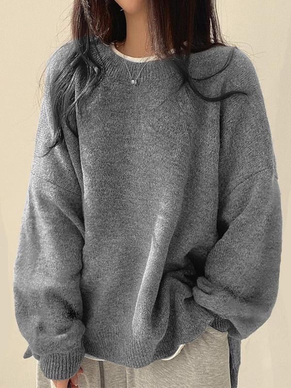 VIOLETTAT - Cozy Long Sleeve Round Neck