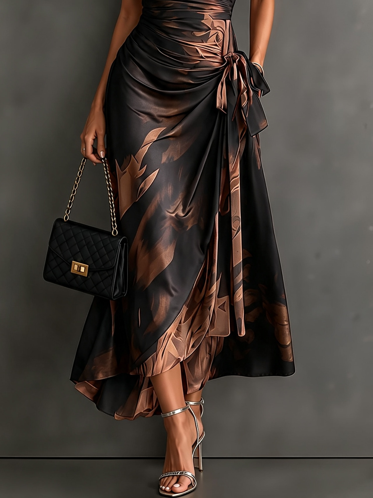 Camille | Elegant Wrap Midi Dress