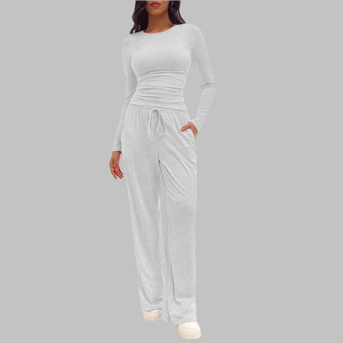JANNYT - Long Sleeve Top and Wide