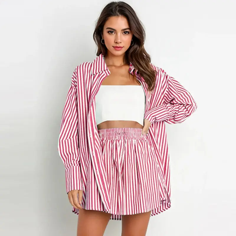 TIFYT - Chic Striped Collared Shirt