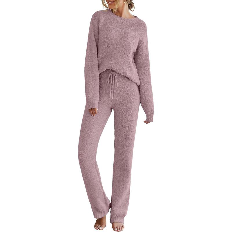 ANGELT - Cozy Pajama Set Fuzzy Fleece