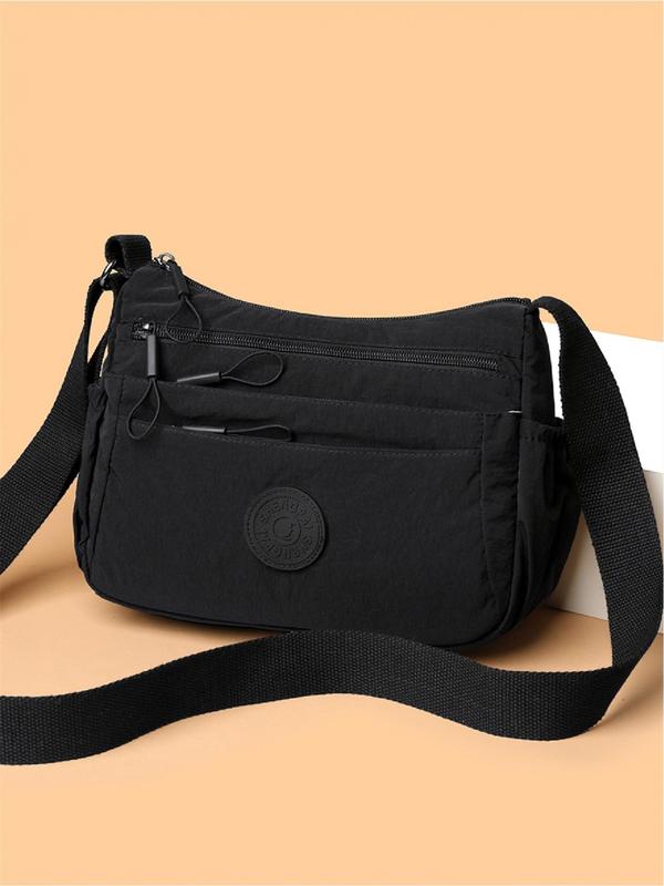 BETINAT - Solid Color Multi-Pocket Crossbody High-Quality