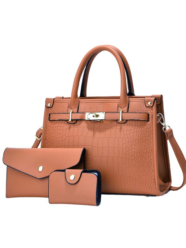 ALENORT - Crocodile Embossed Large Capacity Crossbody