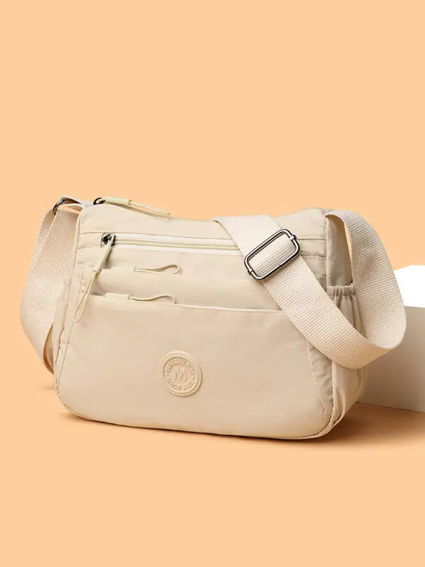 BETINAT - Solid Color Multi-Pocket Crossbody High-Quality