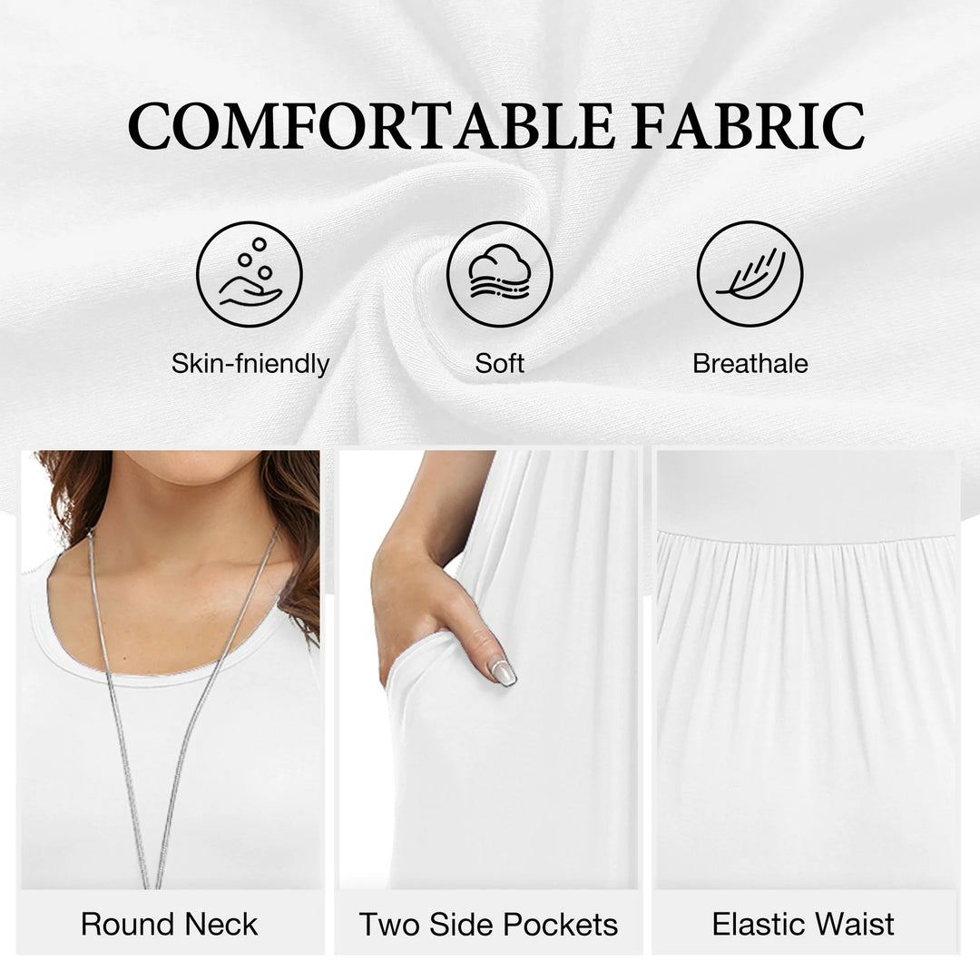 ASHLEY | Casual Long Dresses with Pockets