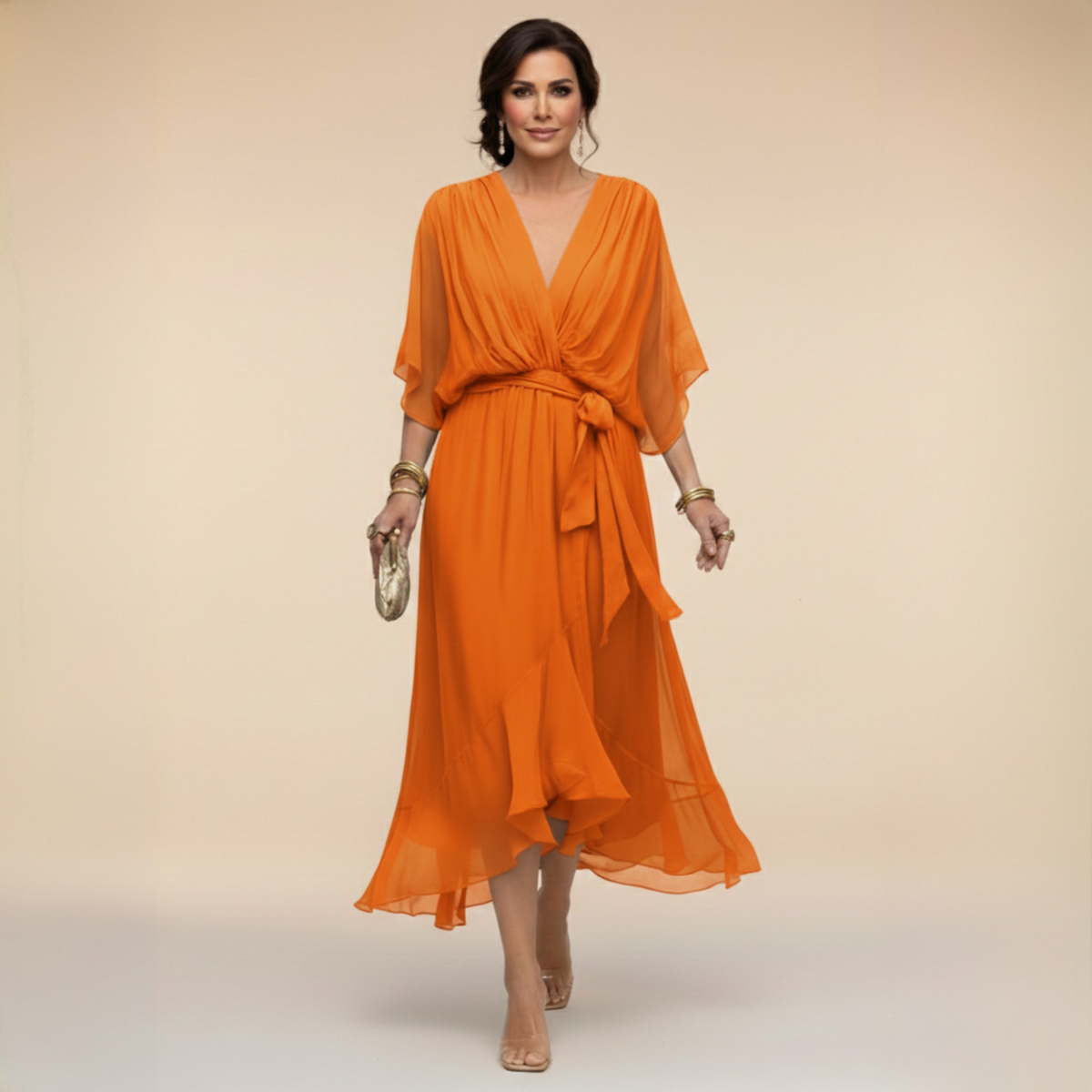 Monica™ - V-neck dress