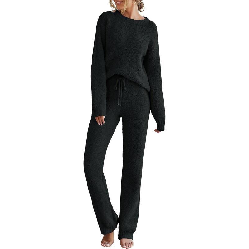 ANGELT - Cozy Pajama Set Fuzzy Fleece