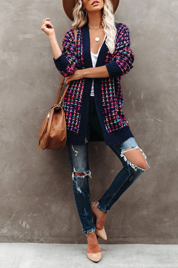 SENDING WARM WISHES COLORFUL KNIT CARDIGAN - 2 COLORS