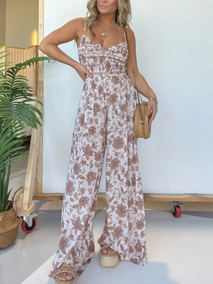 Vivian | Elegant Floral Jumpsuit – Light, Flattering &amp; Effortlessly Stylish