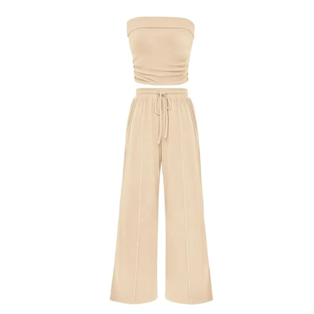 SOLVEIG™ – Relaxed Ribbed Knit Crop Set