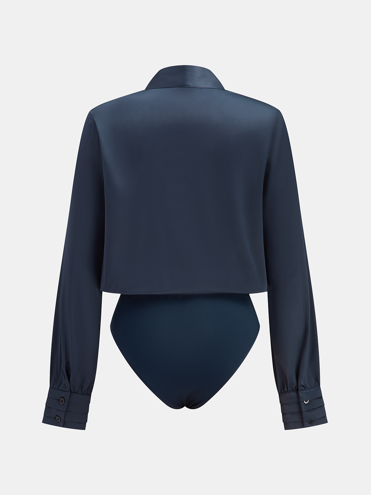 Sinem Satin V-neck Bodysuit