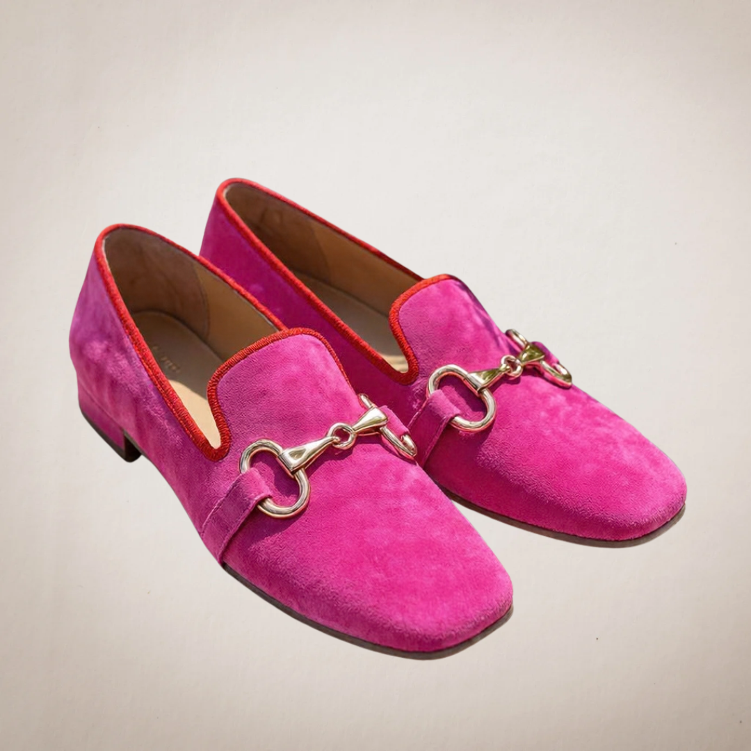 Mia | Fluorescent Loafer With Metal Detail