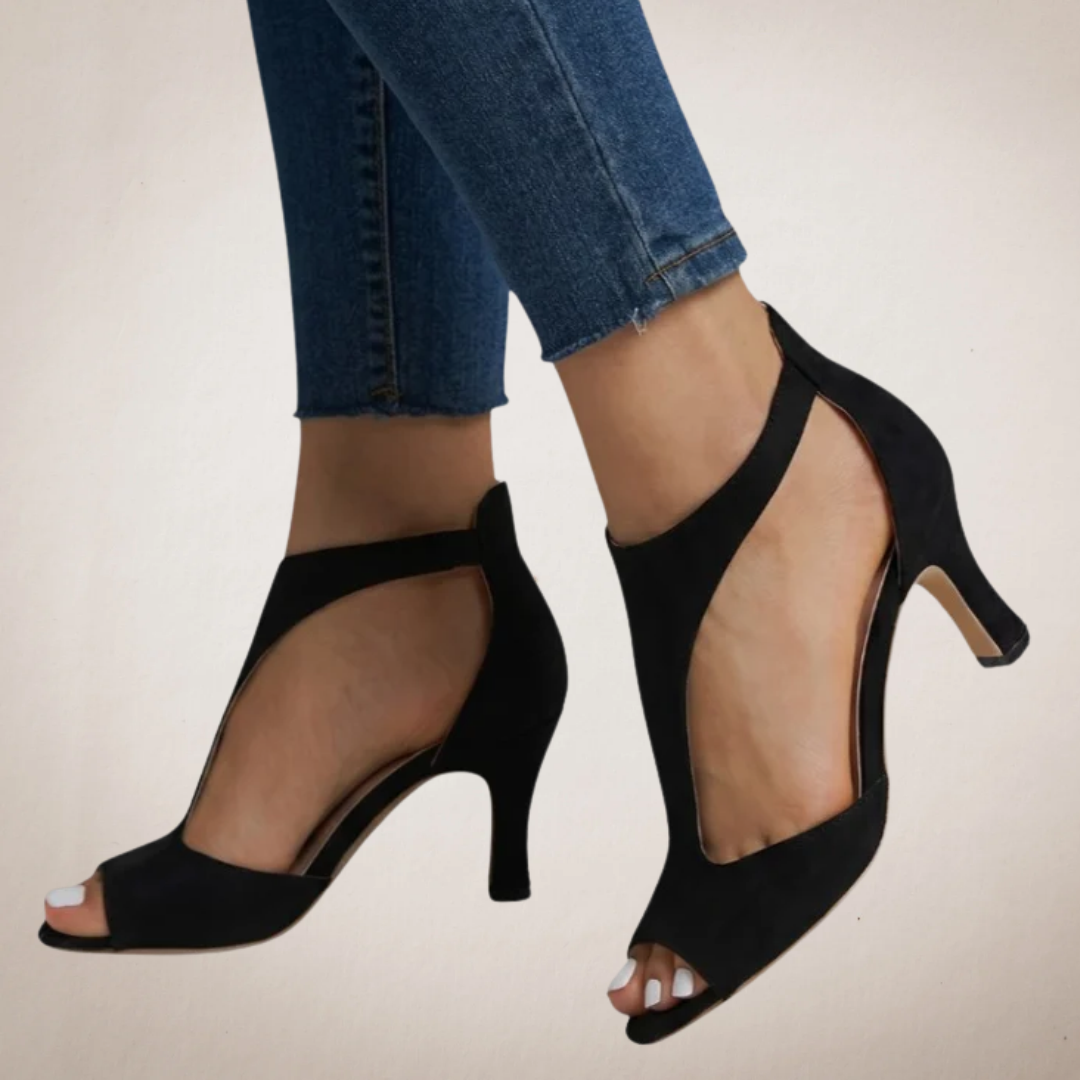 Josie | Orthopaedic Heels with Peep Toe Opening